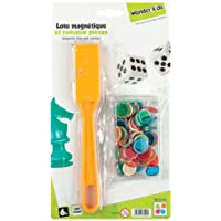 Los mejores  - WDK Partner A1300730 - Juego de 100 fichas magnéticas para lotería